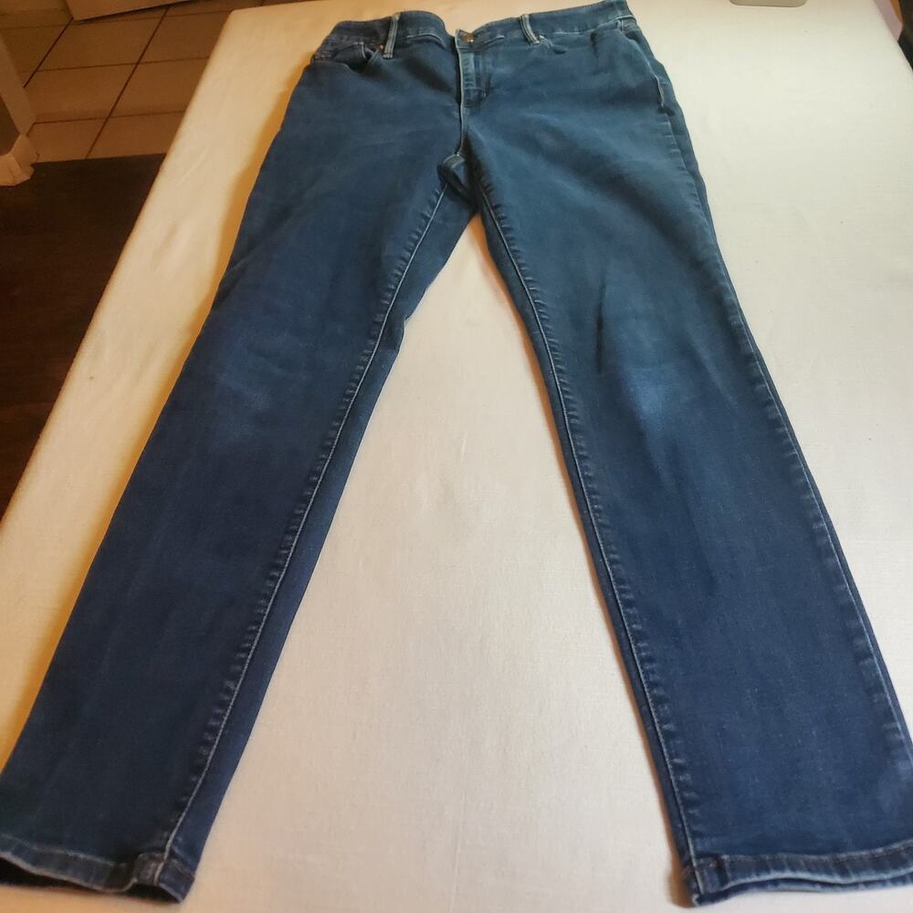 Chico's Womens Blue Denim Jeans Size 0.5 Regular / Fits US 6 Mid Rise